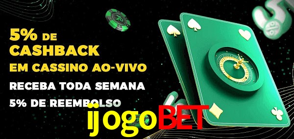 Promoções do cassino ao Vivo ijogobet